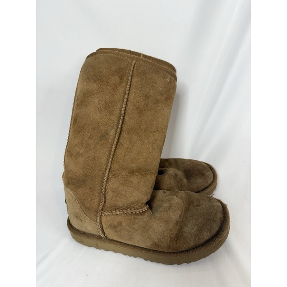 UGG Other - UGG Australia Classic Tall Chestnut Brown Suede Boots Youth Size 1 WORN